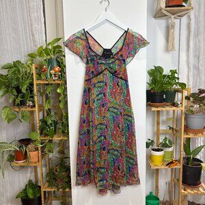 The Limited Vintage Colorful Summer Dress Size‎ XS